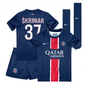 Dětské fotbalový komplet Paris Saint-Germain Milan Skriniar #37 Domácí košile 2024-25 Krátkým Rukávem